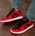 FN - Air Jordan Low 1 Vermelho com Preto - Loja Tendance