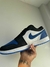 FN - Air Jordan Low 1 Preto com Azul Escuro - Loja Tendance