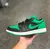 FN - Air Jordan Low 1 Preto com Verde - Loja Tendance