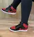 FN - Bota Air Jordan 1 Mid Preto com Vermelho Verniz - loja online