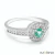 Anel com Aro Detalhado e Pedras Naturais em Ouro 18K - comprar online
