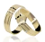 Aliança para Casamento Anatômica com Brilhantes em Ouro 18K — Ref. AL123 - comprar online