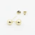 Brinco de Bolinha Baby 4mm em Ouro 18K