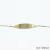 Pulseira Infantil para Bebê com Chapa em Ouro 18K - comprar online