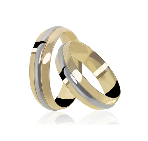 Aliança para Casamento Anatômica em Ouro 18K — Ref. AL127 - comprar online