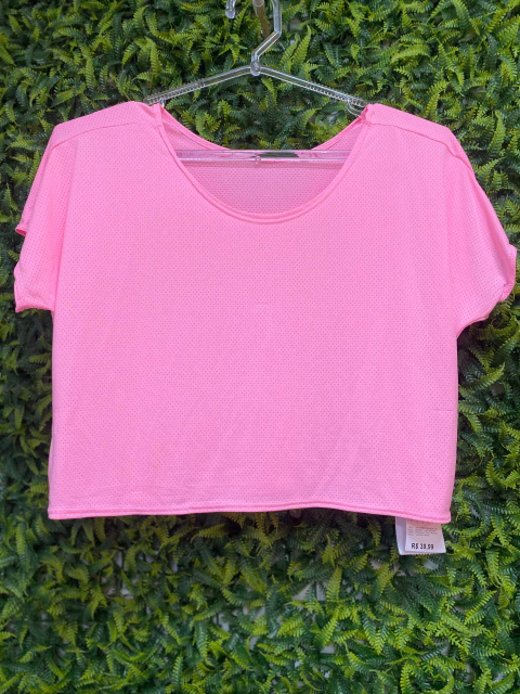 CROPPED POLIAMIDA - ROSA BEBÊ - comprar online