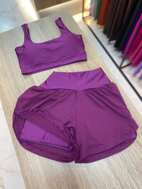 CONJUNTO SHORT DUPLO UP - ROXO - comprar online