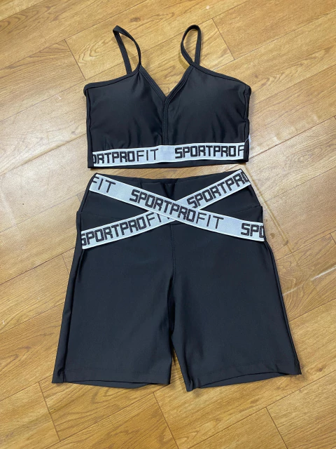 CONJUNTO SHORT SPORT - PRETO - comprar online