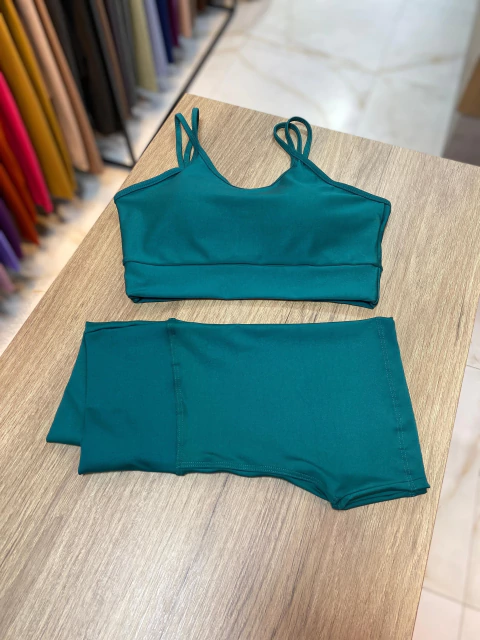 CONJUNTO SHORT POP - TURQUESA - comprar online