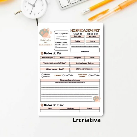 Bloco Checklist Banho e Tosa - (cópia) - (cópia) - buy online