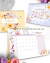 Calendário de Mesa Floral Encanto