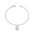 Pulseira de Prata Medalha Pendurada São Bento 18cm - comprar online
