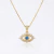 Colar Olho Grego com Cristais 45cm Banhado em Ouro 18K - comprar online