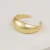 Anel Abaulado Liso Banhado em Ouro 18k