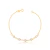 Pulseira com Zircônias Brancas Banhado em Ouro 18k