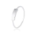 Anel de Prata Aro Fino com Chapinha Elegante - comprar online