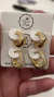 Kit de Brincos Argolas Gotas Cravejadas Banhado em Ouro 18K