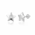 Brinco de Prata Baby Estrela Ponto de Luz