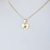 Colar Plaquinha Coração Letra Personalizável 45cm Banhado em Ouro 18K na internet