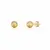 Kit 3 Brincos Banhados em Ouro 18K Três Estrelas, Esfera Fosca e Lua Minguante - comprar online