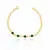 Kit 3 Pulseiras Banhadas em Ouro 18K Elo Facetado, Pontos de Luz e Pontos Coloridos - Céu de Prata