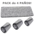 Pack X 4 Paños Microfibra Para Mopa Ultraplana Rectangular - comprar online