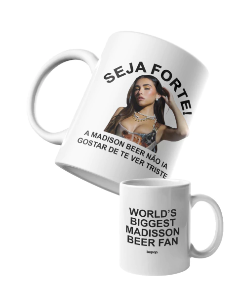 Caneca Seja Forte Madison Beer