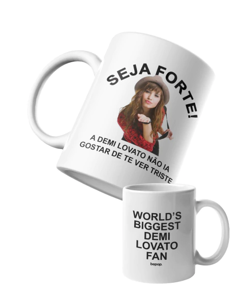 Caneca Seja Forte Demi Lovato