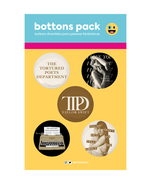 Bottons Taylor Swift - The Tortured Poets Department