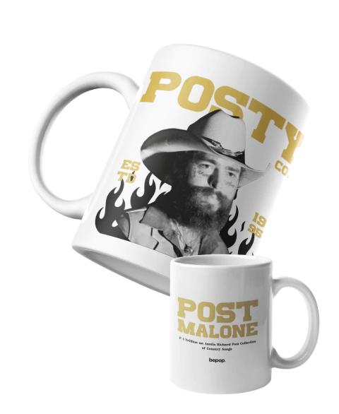 (Outlet) Caneca Post Malone - Austin 95' [Com Pequenos Defeitos]