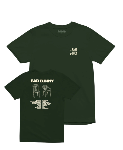 Camiseta Bad Bunny - DeBÍ TíRAR MáS FOToS (Tracklist) - comprar online