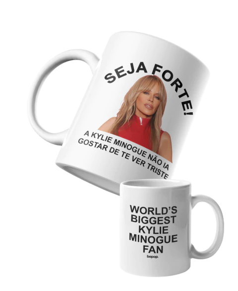 Caneca Seja Forte Kylie Minogue