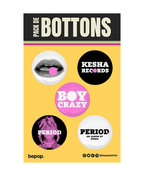 Bottons Kesha - Period - comprar online