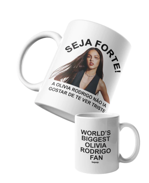 Caneca Seja Forte Olivia Rodrigo