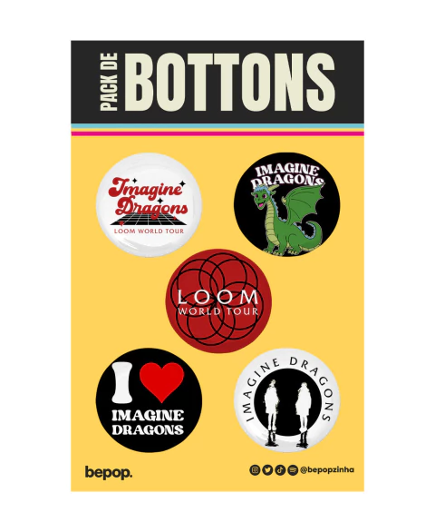 Bottons Imagine Dragons - Loom