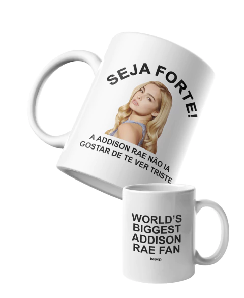 Caneca Seja Forte Addison Rae