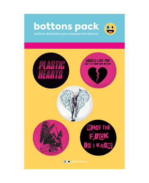 Bottons Miley Cyrus - Plastic Hearts