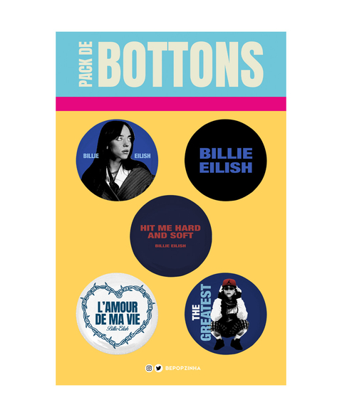 Bottons Billie Eilish- Hit Me Hard And Soft