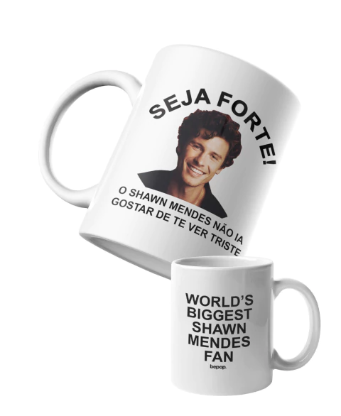 Caneca Seja Forte Shawn Mendes