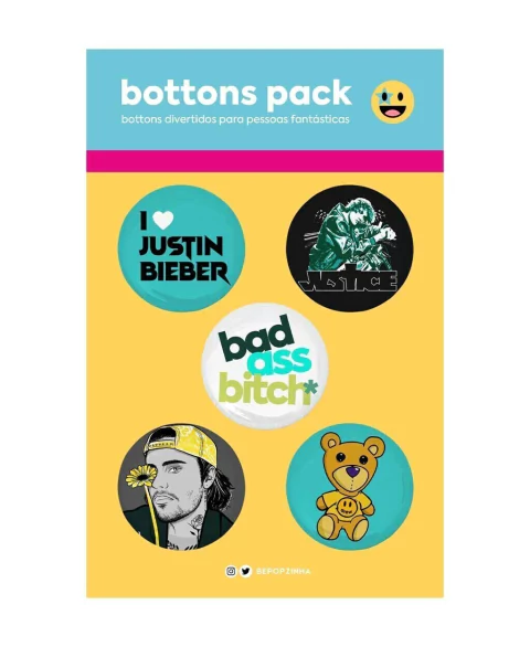 Bottons Justin Bieber - Justice