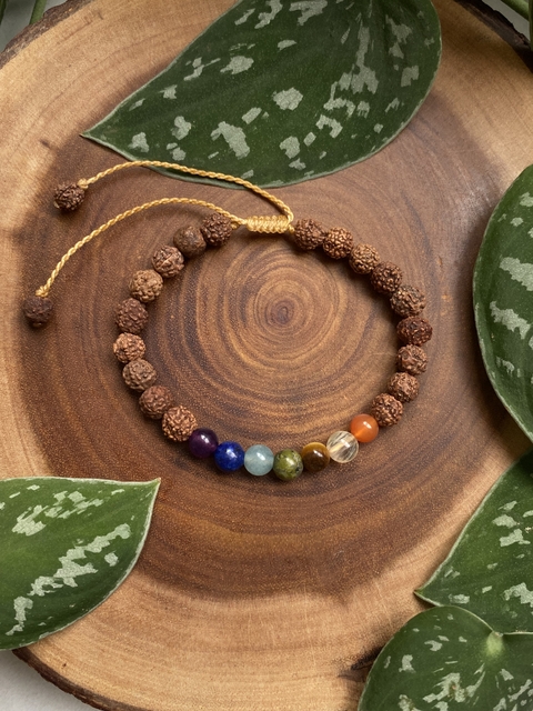 Pulseira Rudraksha + 7 Chakras - comprar online