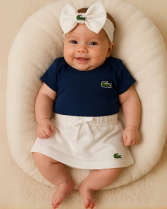 Conj basic Lala Baby RN | Azul e branco na internet