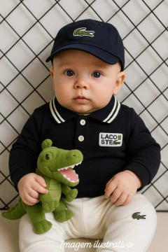 Conj Lacoste Baby | Body Polo manga longa + Calça - comprar online