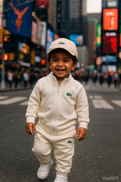 Conjunto Waffle Lacoste com ziper