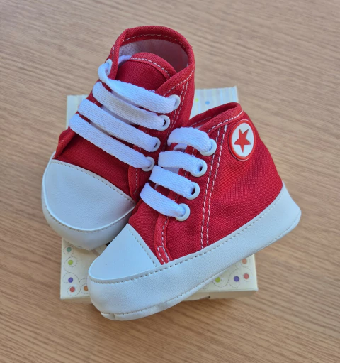 Tênis baby Cano Alto Vermelho - comprar online