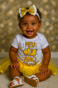 Kit Meu 1° Ano Novo dourado - comprar online