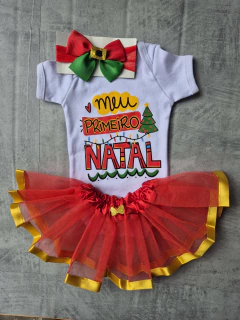 Kit Meu 1° Natal com saia - Baby Glub