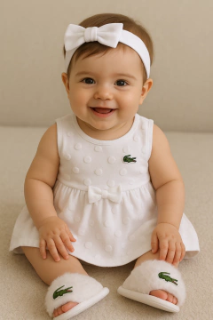 Vestido de tule lacoste