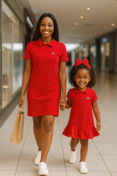 Kit mãe e filha | Vestido polo - comprar online