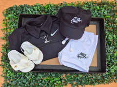 Conj NIKE baby Preto e branco na internet